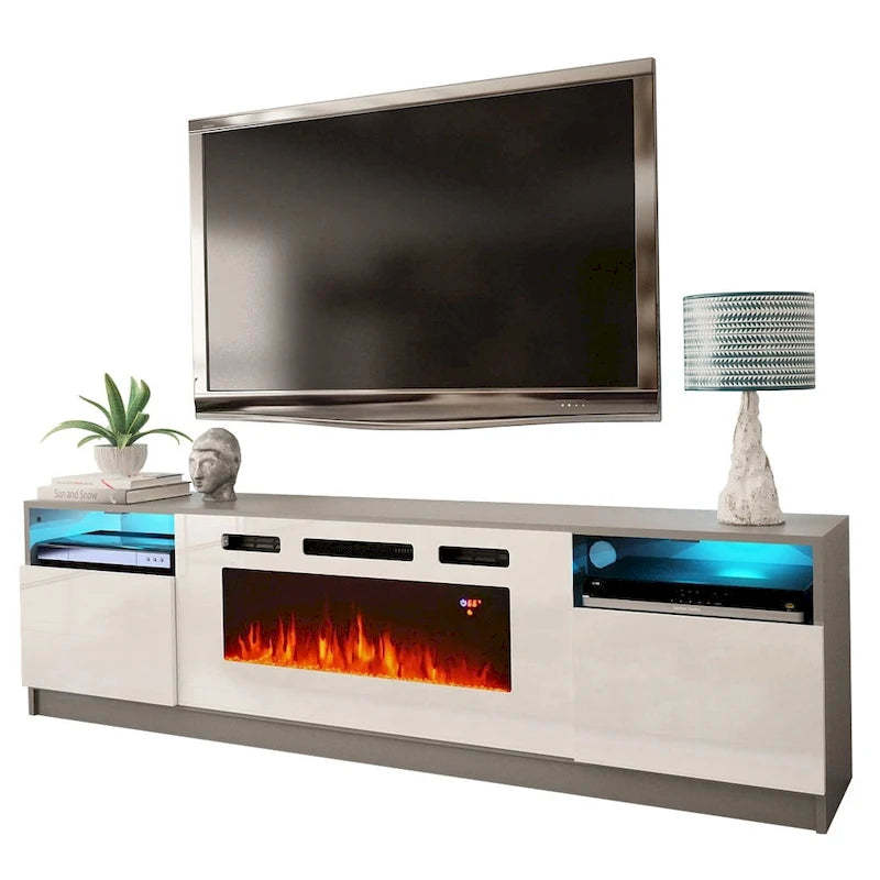 Strick & Bolton Amsden Electric Fireplace TV Stand