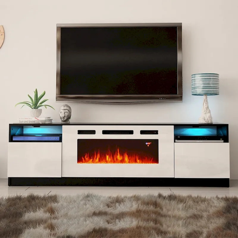 Strick & Bolton Amsden Electric Fireplace TV Stand