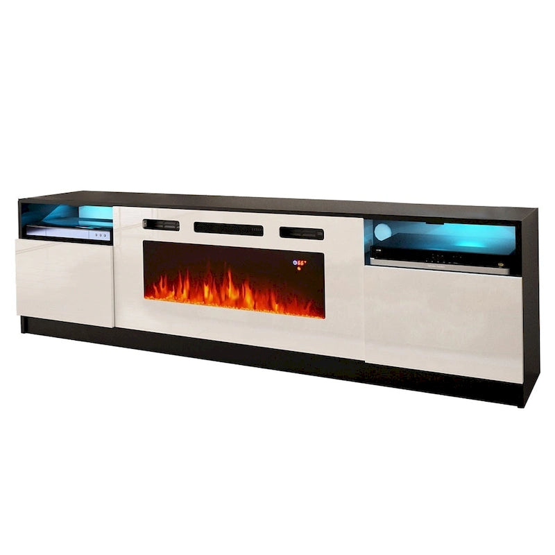 Strick & Bolton Amsden Electric Fireplace TV Stand