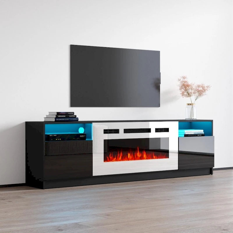 Strick & Bolton Amsden Electric Fireplace TV Stand