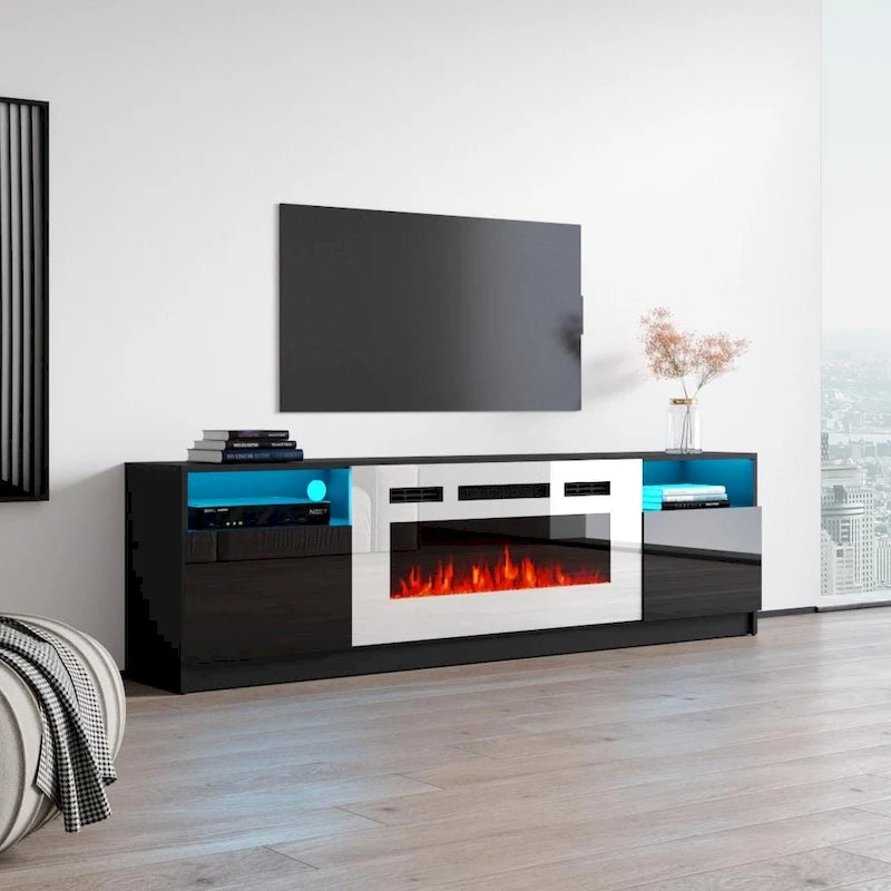 Strick & Bolton Amsden Electric Fireplace TV Stand