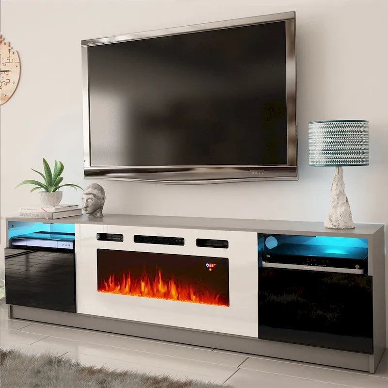 Strick & Bolton Amsden Electric Fireplace TV Stand