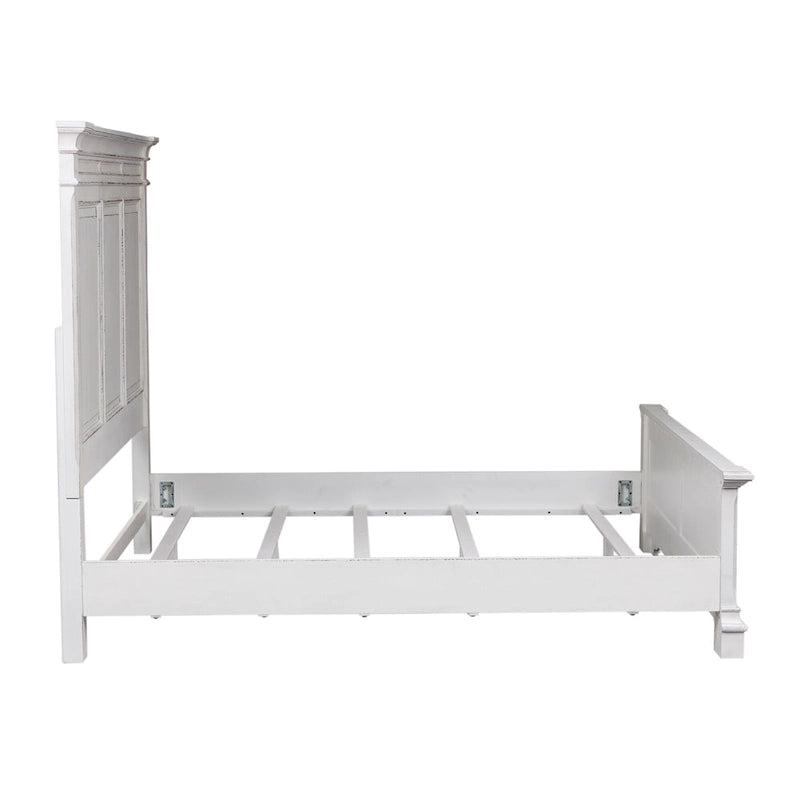 The Gray Barn Abbey Park Antique White King Panel Bed