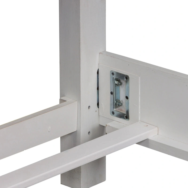 The Gray Barn Abbey Park Antique White King Panel Bed