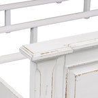 The Gray Barn Abbey Park Antique White King Panel Bed