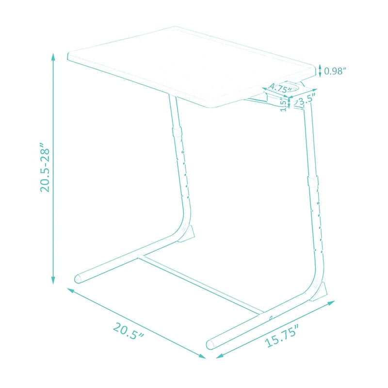 Portable Computer Table Office Desk Height & Angle Adjusting Furniture