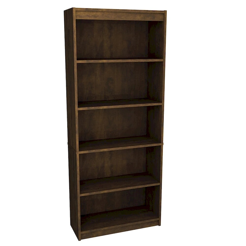 Bestar Solay L-shaped Desk with Lateral File and Bookcase