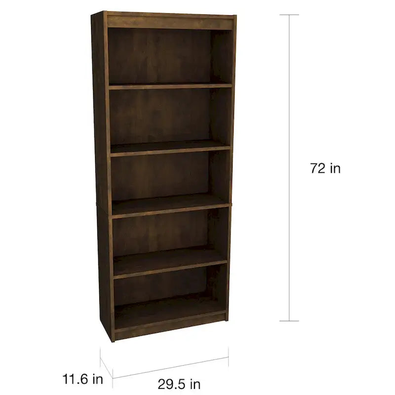 Bestar Solay L-shaped Desk with Lateral File and Bookcase