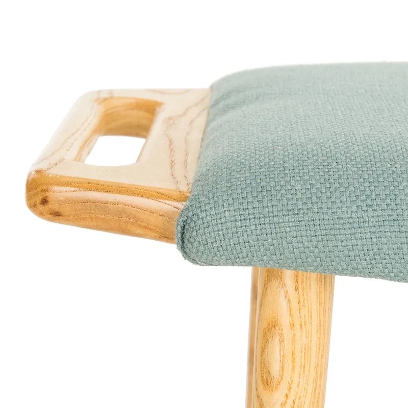 SAFAVIEH Zipora Beige/ Natural Mid-Century Bench - 11.8  x 24.6  x 15.4  - 12Wx25Dx15H