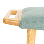 SAFAVIEH Zipora Beige/ Natural Mid-Century Bench - 11.8  x 24.6  x 15.4  - 12Wx25Dx15H