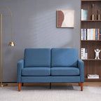 Linen Solid Wood Legs Loveseat