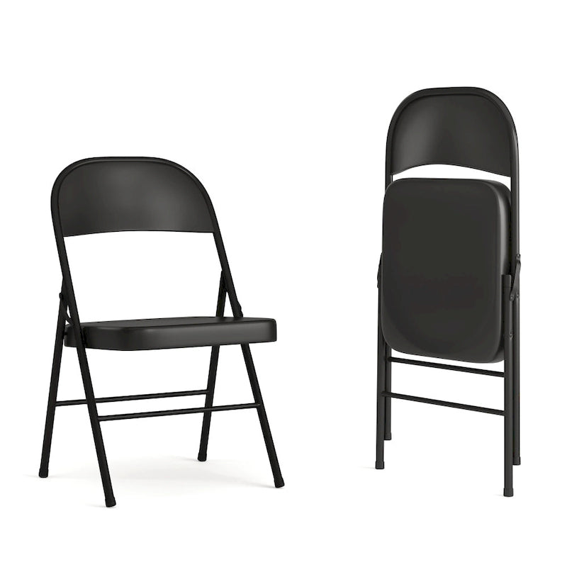 2 Pack Double Braced Metal Folding Chair