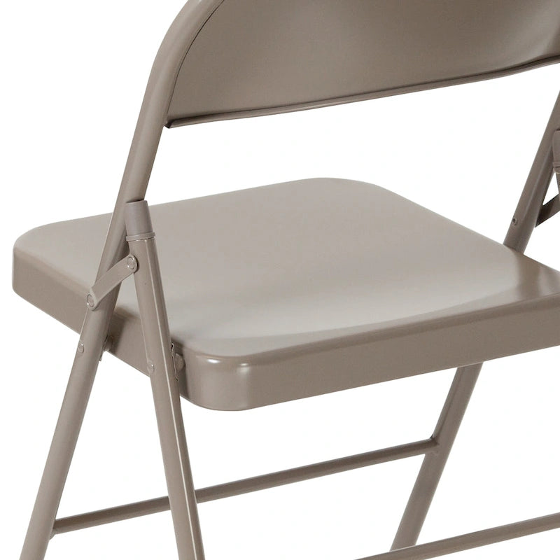 2 Pack Double Braced Metal Folding Chair
