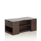 Furniture of America Orem Contemporary Brown 47-inch 6-shelf Coffee Table