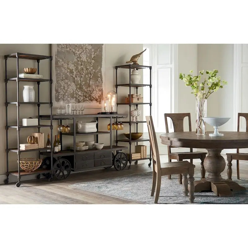 Copper Grove Asperg Grey Weathered Teak 54-inch Round Dining Table