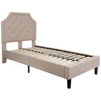 Tufted Platform Bed with 10 Inch Pocket Spring Mattress