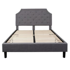Tufted Platform Bed with 10 Inch Pocket Spring Mattress