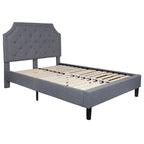 Tufted Platform Bed with 10 Inch Pocket Spring Mattress