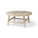 Rosie Blonde Solid Wood 36  Round Coffee Table - 36 L x 36 W x 16 H