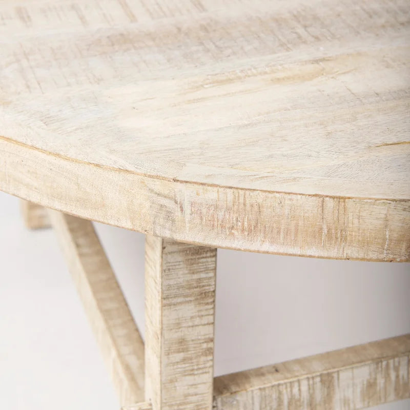 Rosie Blonde Solid Wood 36  Round Coffee Table - 36 L x 36 W x 16 H