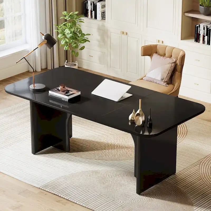 63  Executive Desk, Large Computer Desk Modern Home Office Desk