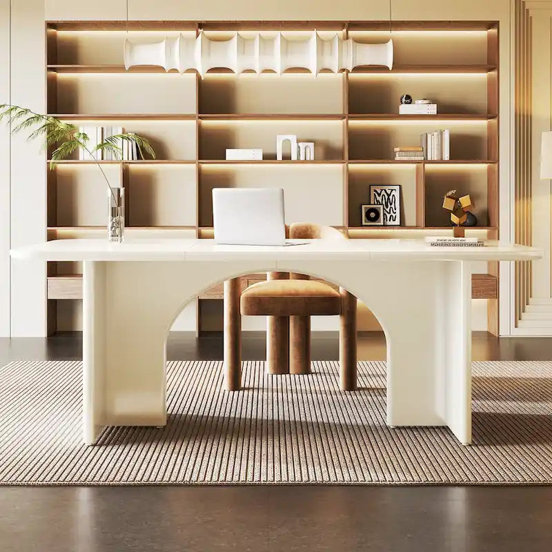 63  Executive Desk, Large Computer Desk Modern Home Office Desk