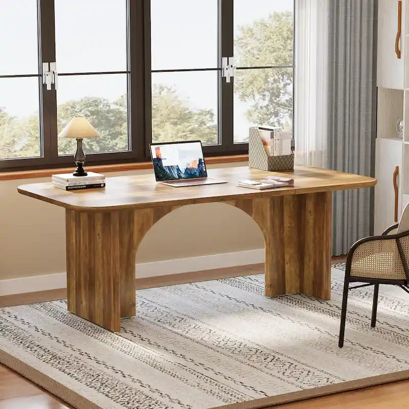 63  Executive Desk, Large Computer Desk Modern Home Office Desk