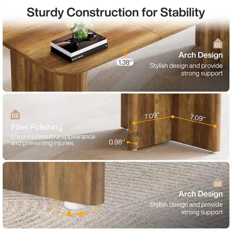 63  Executive Desk, Large Computer Desk Modern Home Office Desk