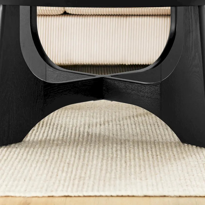 36  Round Wooden Coffee Table for Living Room