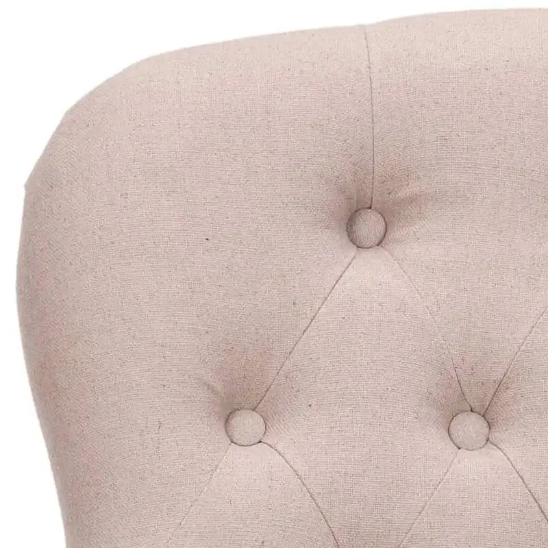 SAFAVIEH Chrissy Tufted Beige Petite Arm Chair - 23.6  x 28.7  x 34.6  - 24Wx29Dx35H