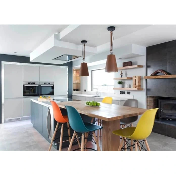 Set of 2 Modern 28  Color Seat Height DSW Molded Armless Plastic Counter Bar Stool Natural Wood Eiffel Dowel Legs Kitchen