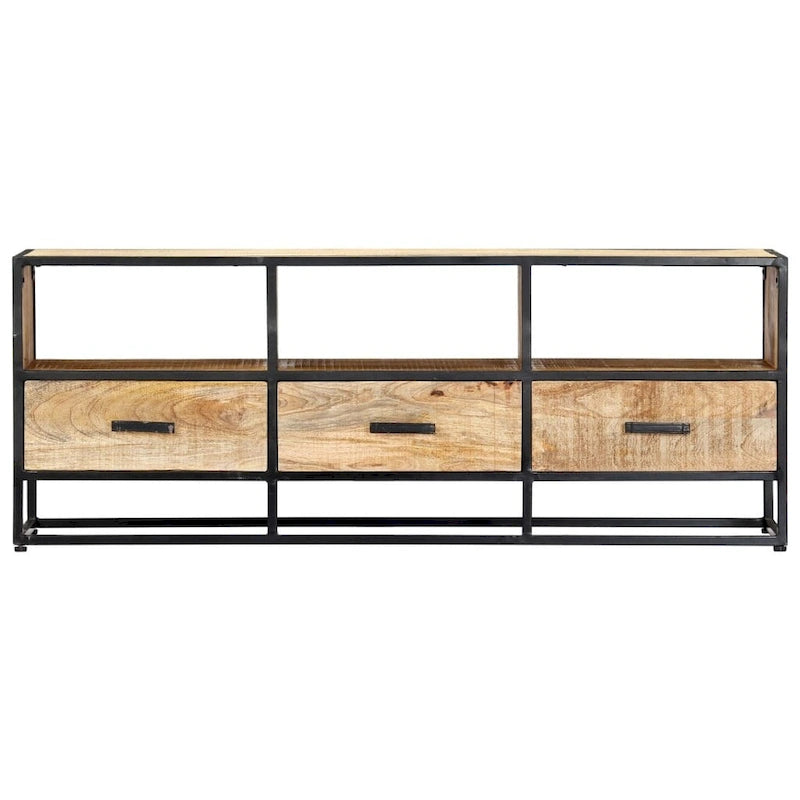 vidaXL TV Stand 47.2 x11.8 x17.7  Solid Wood Mango