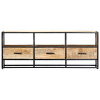 vidaXL TV Stand 47.2 x11.8 x17.7  Solid Wood Mango