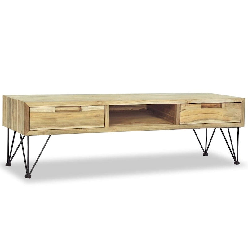 vidaXL TV Stand 47.2 x13.8 x13.8  Solid Teak