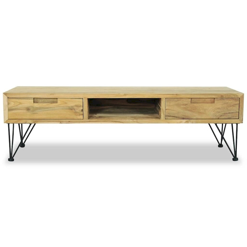 vidaXL TV Stand 47.2 x13.8 x13.8  Solid Teak