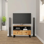 vidaXL TV Stand 27.6 x13 x18.1  Solid Wood Mango