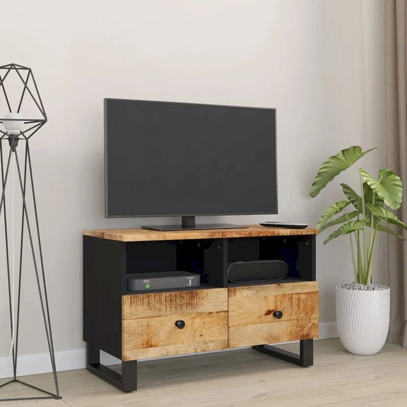 vidaXL TV Stand 27.6 x13 x18.1  Solid Wood Mango