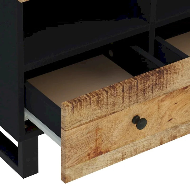 vidaXL TV Stand 27.6 x13 x18.1  Solid Wood Mango