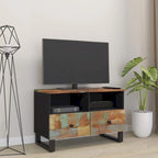 vidaXL TV Stand 27.6 x13 x18.1  Solid Wood Mango