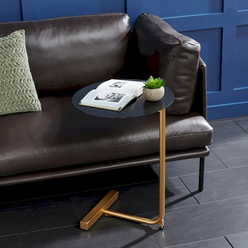 SAFAVIEH Aline Round Side Drink C-Table - 17.7  W x 17.7  L x 25  H - 18Wx18Dx25H