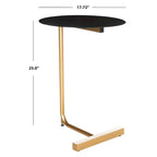 SAFAVIEH Aline Round Side Drink C-Table - 17.7  W x 17.7  L x 25  H - 18Wx18Dx25H