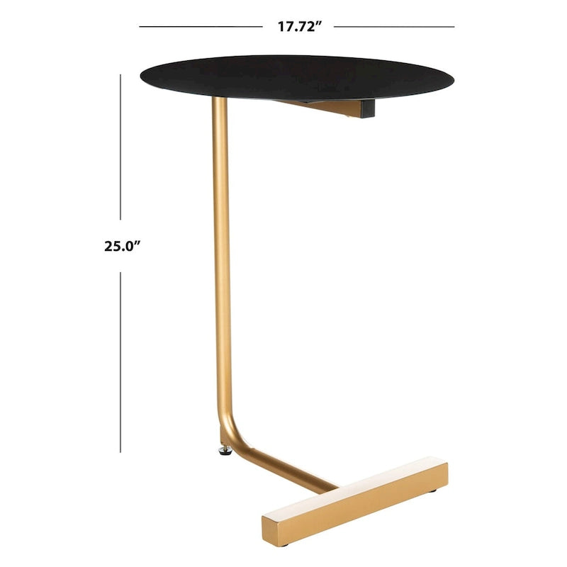 SAFAVIEH Aline Round Side Drink C-Table - 17.7  W x 17.7  L x 25  H - 18Wx18Dx25H