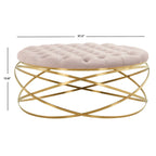 SAFAVIEH Couture Betta Tufted Velvet Ottoman