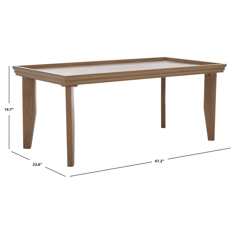 SAFAVIEH Asthildur Coffee Table - 47  L x 24  D x 20  H - 47Wx24Dx20H