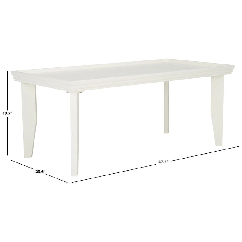 SAFAVIEH Asthildur Coffee Table - 47  L x 24  D x 20  H - 47Wx24Dx20H