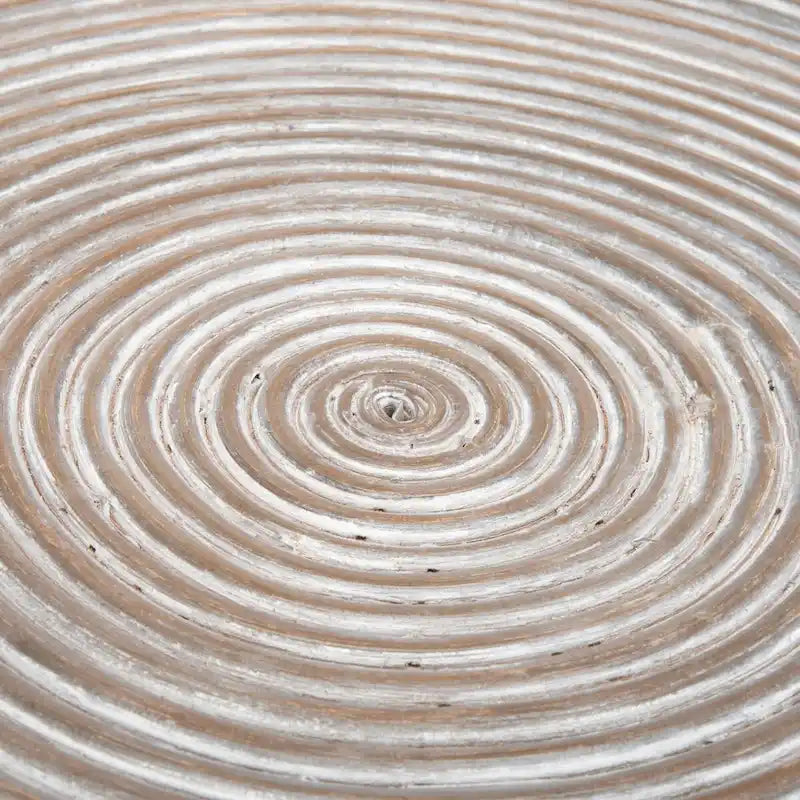 SAFAVIEH Zinca Pedestal Metal Round Coffee Table - 31.5  W x 31.5  L x 17.7  H - 32Wx32Dx18H