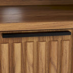 SAFAVIEH Alyse 2-Drawer 2-Shelf Entertainment Media Stand (Fits Up To 65  Flatscreen TV) - 60.4 In. x 15.6 In. x 24.8 In.