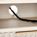 SAFAVIEH Alyse 2-Drawer 2-Shelf Entertainment Media Stand (Fits Up To 65  Flatscreen TV) - 60.4 In. x 15.6 In. x 24.8 In.