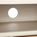 SAFAVIEH Alyse 2-Drawer 2-Shelf Entertainment Media Stand (Fits Up To 65  Flatscreen TV) - 60.4 In. x 15.6 In. x 24.8 In.