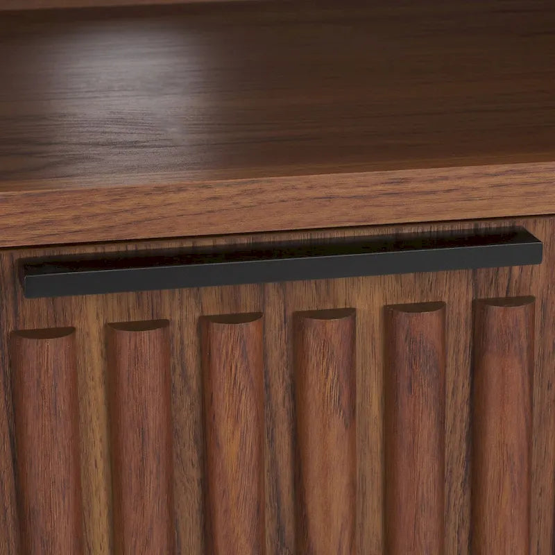 SAFAVIEH Alyse 2-Drawer 2-Shelf Entertainment Media Stand (Fits Up To 65  Flatscreen TV) - 60.4 In. x 15.6 In. x 24.8 In.